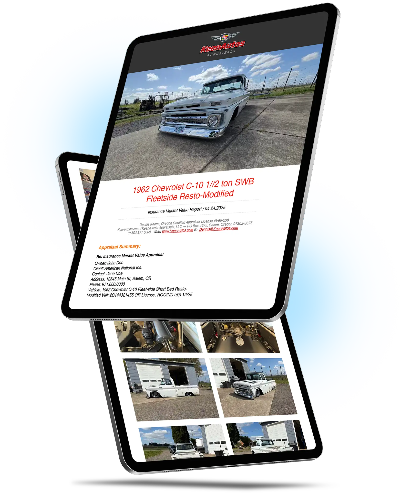 Appraisals-Report-Tablets Auto Appraisals Salem Oregon - KeenAutos